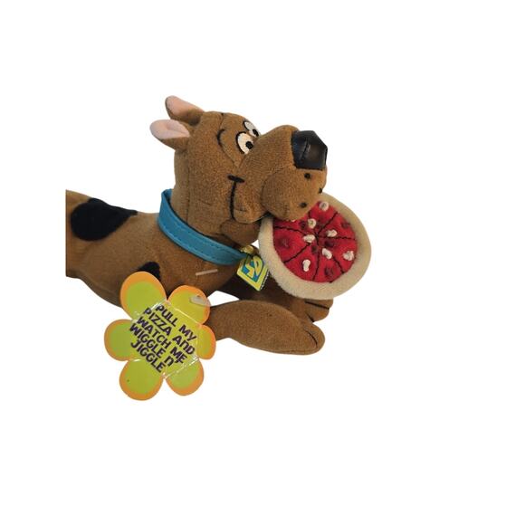 Applause Scooby-Doo 7" Plush Bean Bag Stuffed Wiggle Pizza Pull Toy Shaking - Picture 3 of 8